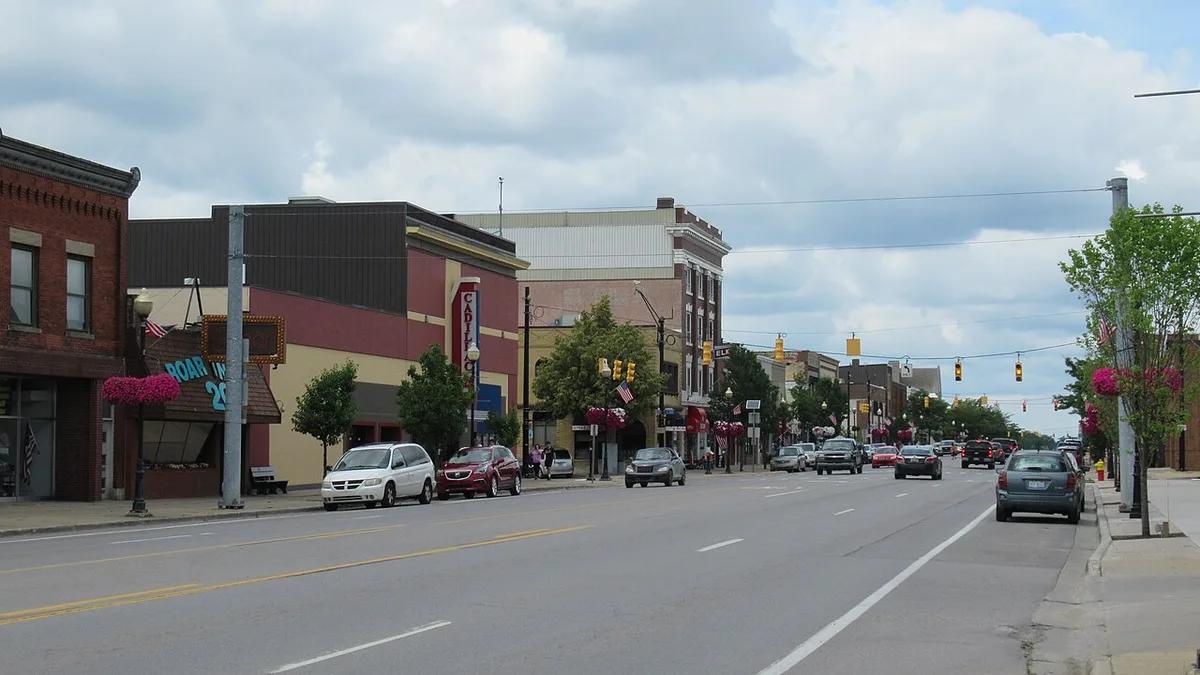 Downtown Cadillac, Michigan